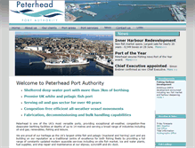 Tablet Screenshot of peterheadport.co.uk